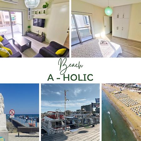 Beach-A-Holic Apartment, 2 Min Distance From Larnaca Marina Экстерьер фото